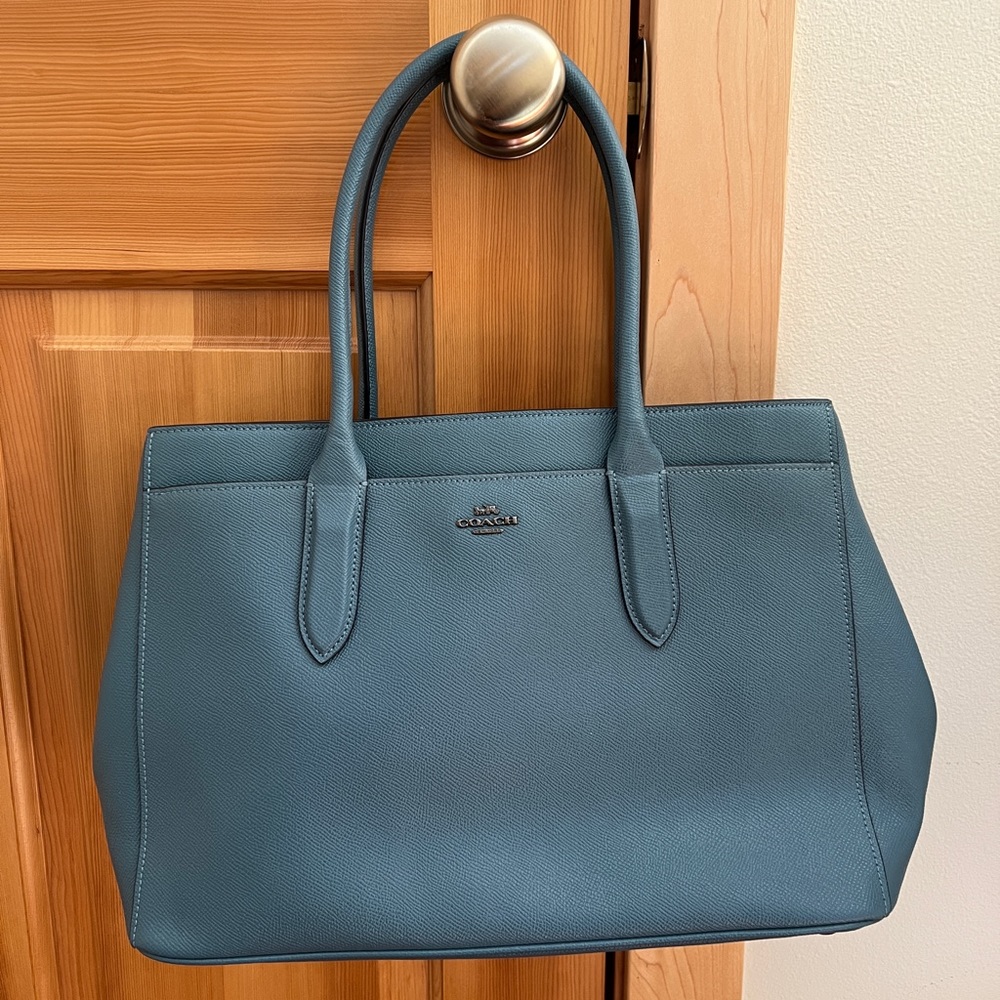 New COACH Bailey Carryall Leather Tote